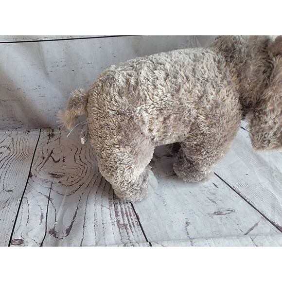 Gray Elephant Plush Aurora 10" Stuffed Animal Plush Realistic Toy - Picture 6 of 8